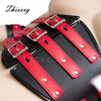 thierry adult game ultimate lockdown bondage restraint sex toys body harness corset belt breast exposed with handcuffs