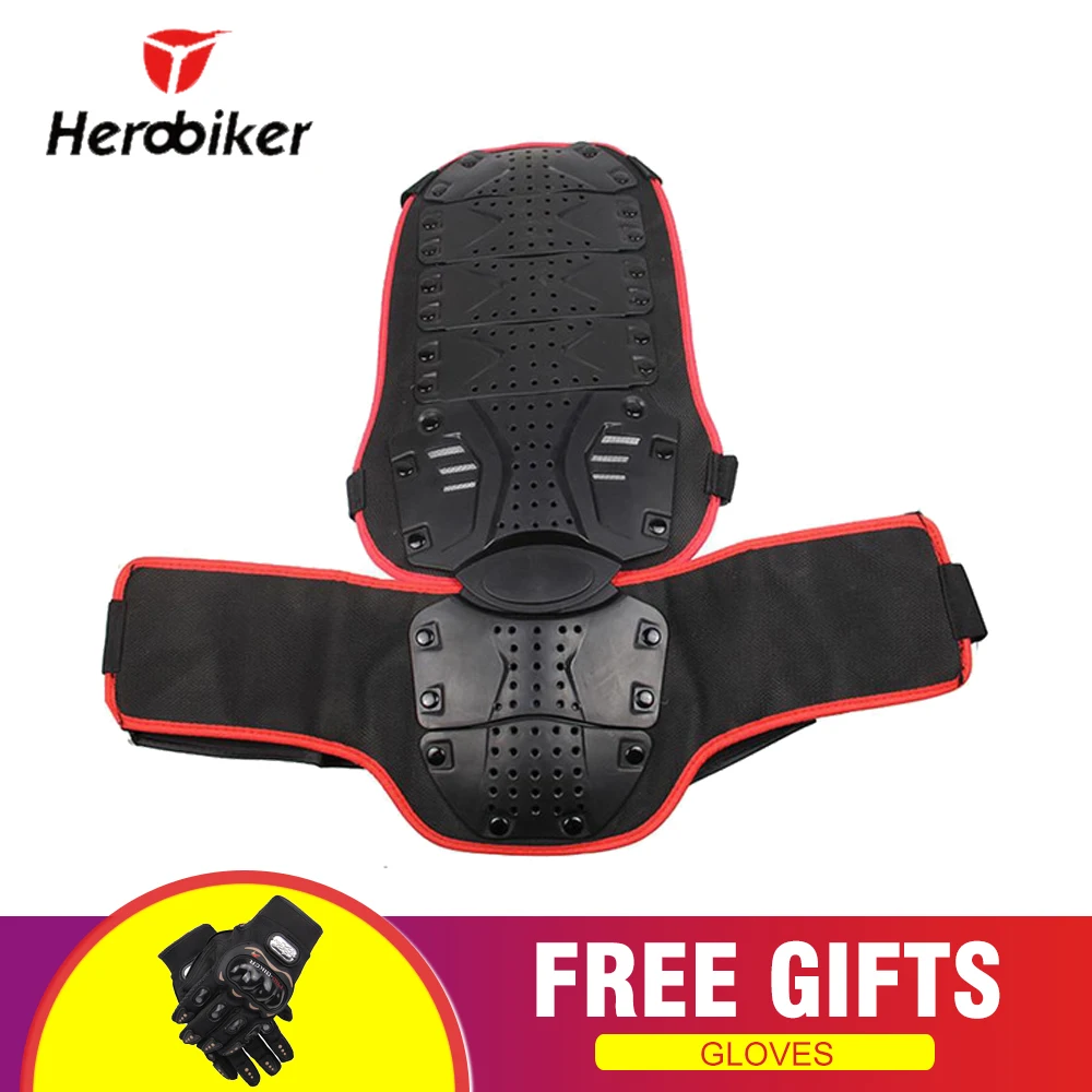 Back Protector HEROBIKER мотоциклетная куртка Защита тела Броня Мотокросс Мото куртка Защитное снаряжение Мотоциклетные Куртки с защитой шеи - Цвет: Back Protector