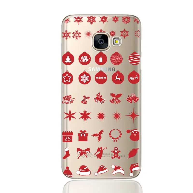 Soft Case for Samsung Galaxy S9 Christmas Claus Capinha Phone Cover For A7 2017 S8 A8 Plus 2018 J530 Capas |