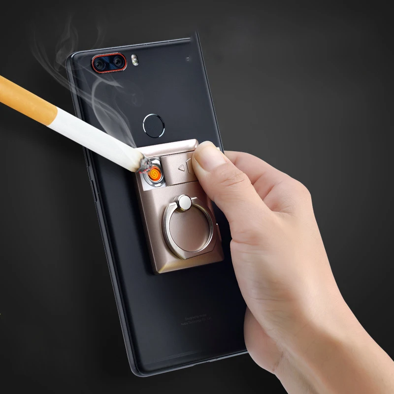 Вольфрамовая турбо USB Зажигалка для телефона держатель прикуривателя