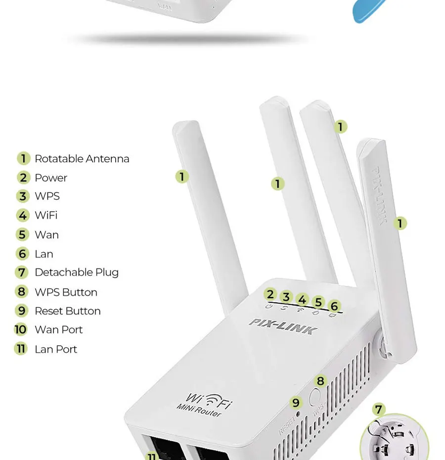 300 Мбит/с WI-FI удлинитель для головок Беспроводной WI-FI ретранслятор большой дальности сигнал Wi-Fi усилитель wifi точка доступа ретранслятор WLAN