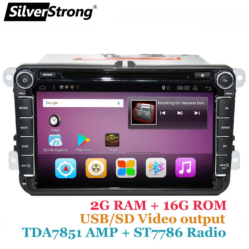 SilverStrong ips матрица Android8.0 автомобиль DVD для Volkswagen PASSAT B6 B5 GOLF6 Golf jetta Polo CC TIGUAN OCTAVIA2 gps