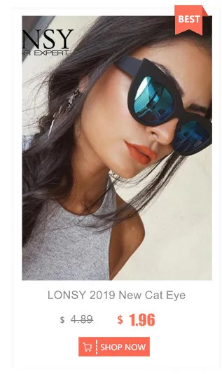 LONSY Модный высококачественный брендовый черный PU кожаный чехол для солнцезащитных очков Мягкий Чехол для очков Украшение Аксессуары