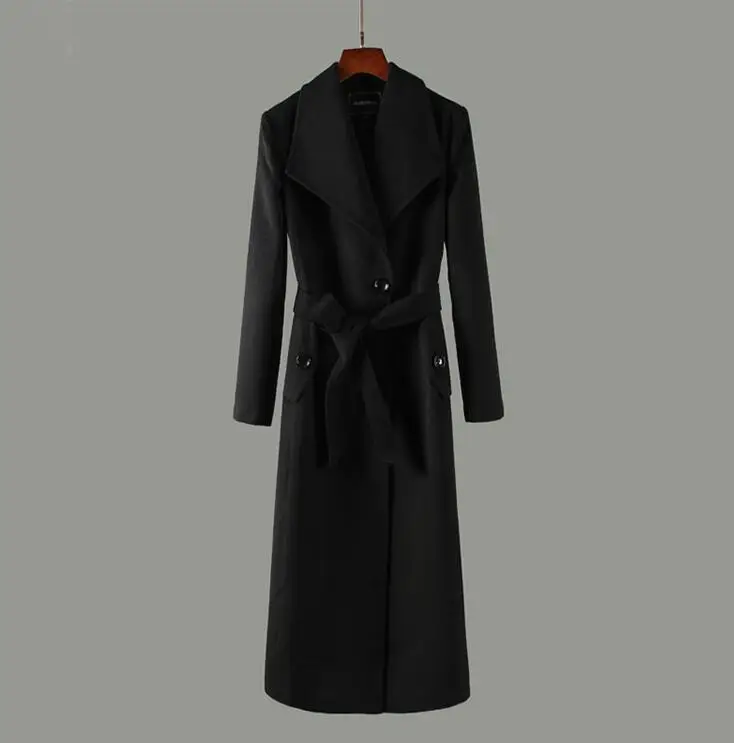 

2020 spring autumn winter long wool coat women overcoat casaco feminino abrigos mujer invierno jaqueta feminina manteau femme