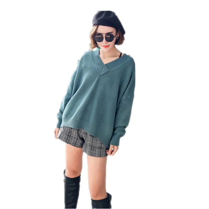 Осень-зима 2019 новый узор корейский Костюм-платье пуловер вязаная верхняя одежда