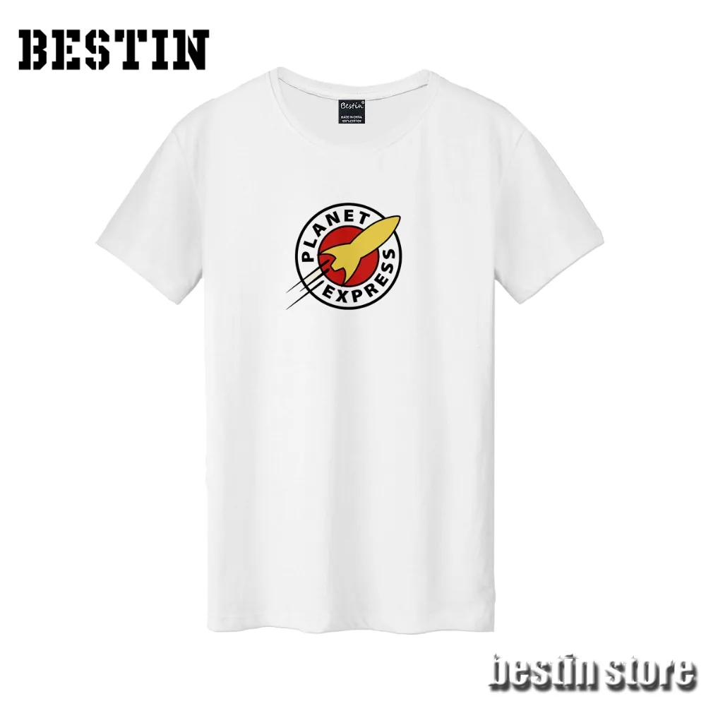 Bestin/новая хлопковая Футболка с рисунком Футурама Бендер