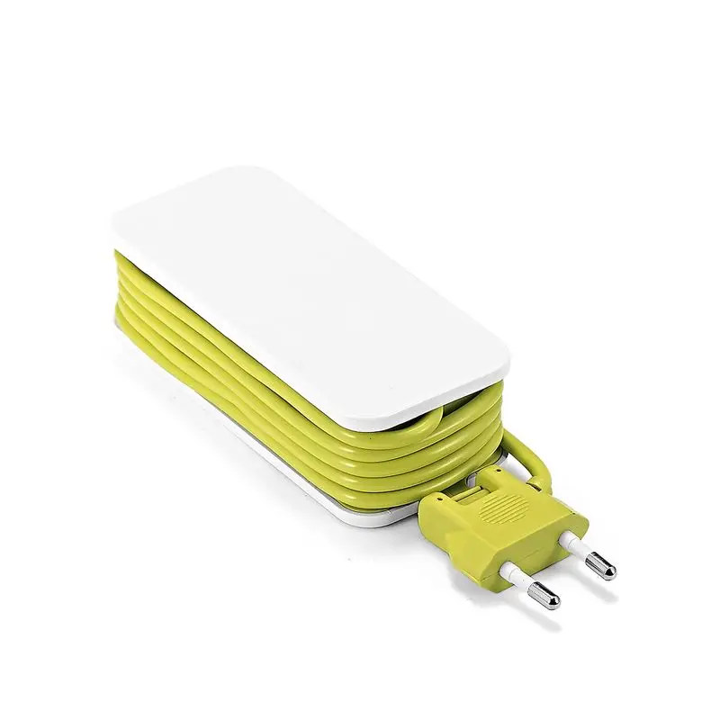 Сетевой блок питания европейского стандарта с 4 USB портативными удлинителями, штепсельная вилка стандарта США и Великобритании, кабель длиной 1,5 м, адаптер питания переменного тока для путешествий, зарядное устройство USB для смартфона