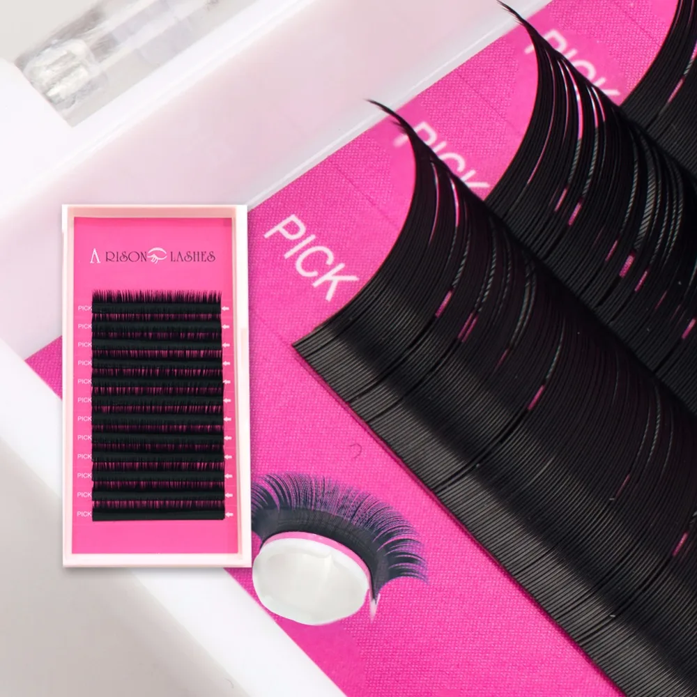 Ресницы для наращивания Arison lash 1 чехол все размеры 0 05-0 25 мм J B C D | Красота и
