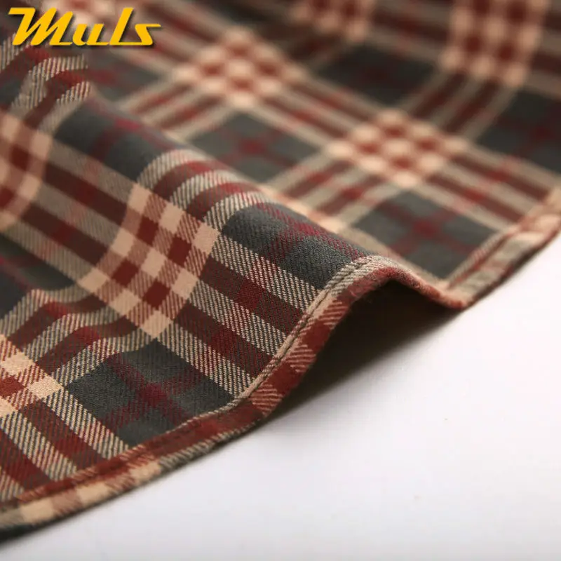 Рубашка мужская с длинным рукавом х/б в шотландскую клетку|plaid shirt men|male shirtmale styles |