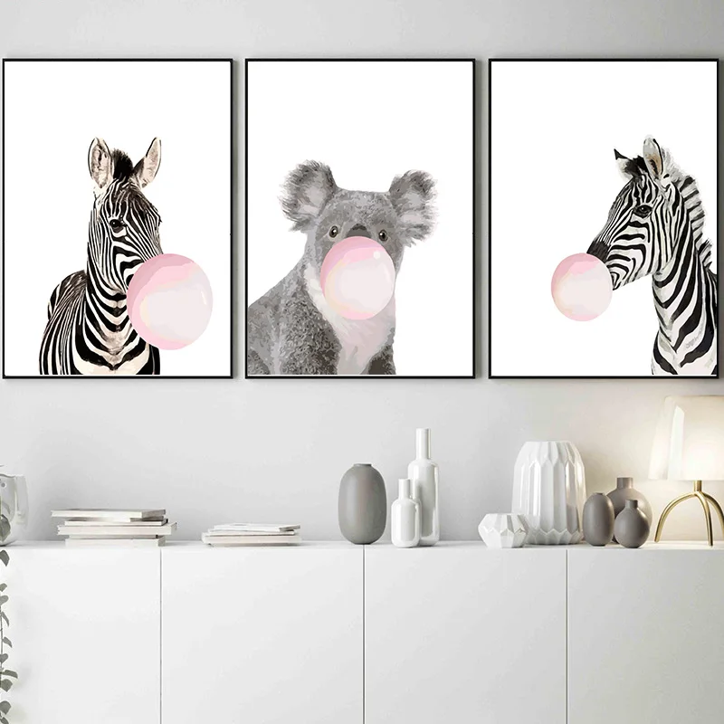 HQ-A720-723-726 DIY Arcylic картина кофе картины по номерам zera Розовый Красный баллон на холсте в рамке стены искусства для гостиной украшения дома - Цвет: HQ-A720-723-726