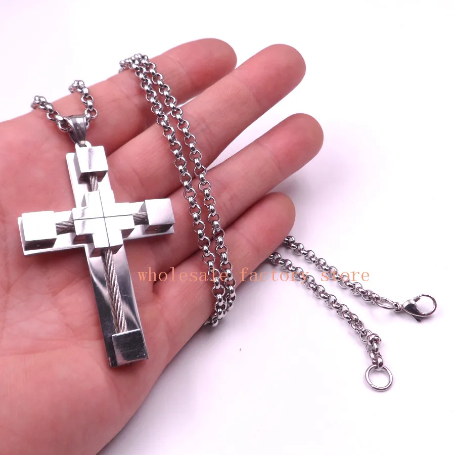 2020 лучшие подарки из нержавеющей стали Байкерская большая религиозная подвеска