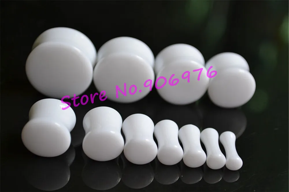 Двойные расклешенные затычки для ушей туннель тела Акриловые Неоновые Серьги