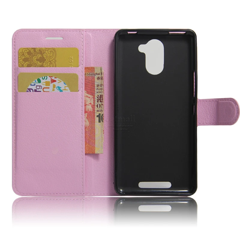 New Litchi pattern Phone Bags Fundas For BQ Aquaris U Plus Case Wallet With Stand Card Pockets Luxury PU Leather Flip Cover | Мобильные