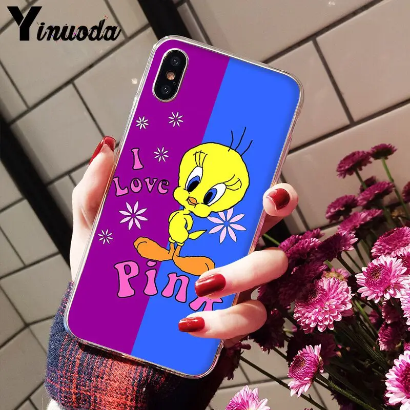 A7 11pro MAX желтая мультяшная птичка Твити DIY роскошный высококачественный защитный чехол для Apple iPhone 8 7 6 6S Plus X XS MAX 5 5S SE XR чехол - Цвет: A7