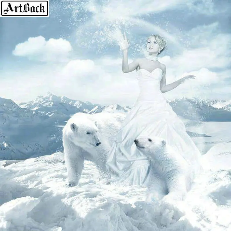 

New 5d diy diamond painting wolf tree snowflake landscape 3d diamond mosaic full square animal diamond embroidered sticker