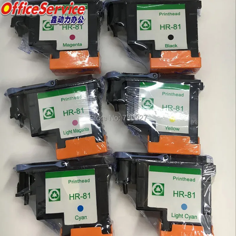 6 Цвет печатающей головки совместимый для HP 81 hp Designjet 5000 5500 5500ps печатающая головка
