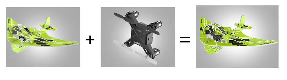 Apex 2 в 1 мини беспилотный летательный аппарат RC Quadcopter 4CH RC Вертолет Дистанционное Управление 6-Axis Gyro 3D Флип самолет модель планера игрушки