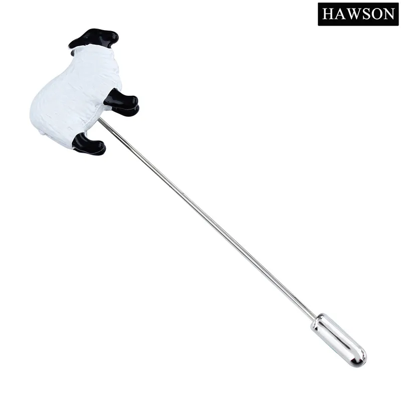 

Броши HAWSON для мужчин с узором овцы, длинная заколка с лацканами, значок для деловой вечеринки, пальто, аксессуар для рубашек