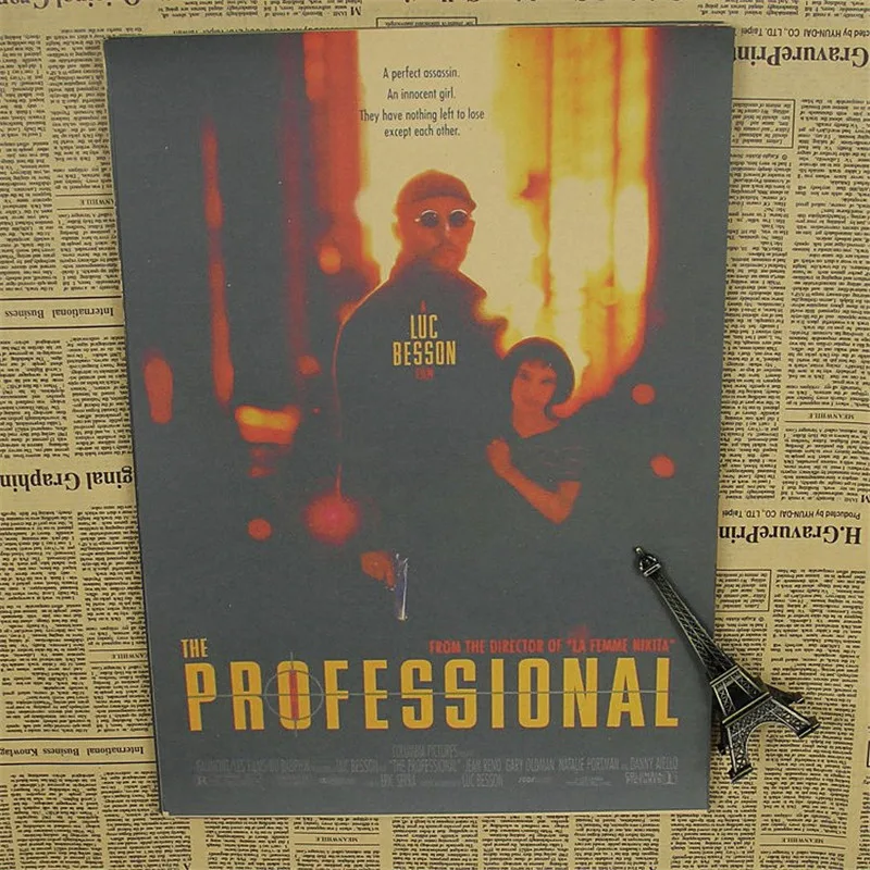 Винтаж классическое кино серия Леон Профессиональный постер наклейки ретро