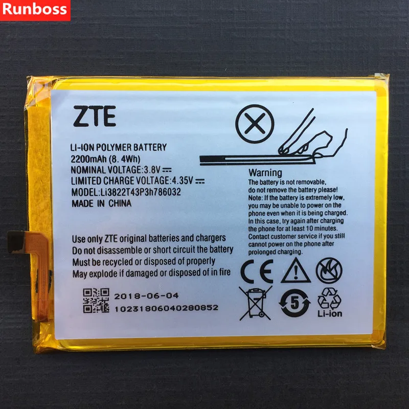 2200 мАч Li3822T43P3h786032 Аккумулятор для zte Blade X7 D6 V6 Z7 T660 T663 литий-ионный встроенный аккумулятор для мобильного телефона