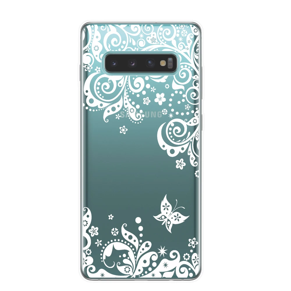 Чехол для Samsung S10 S9 S8 Plus S6 S7 Edge S10E Lite в стиле ретро с изображением цветов мандалы 5G