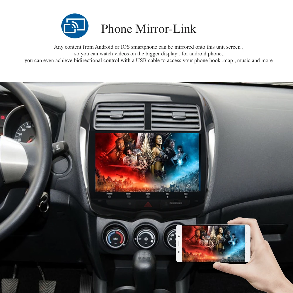 Android 10 автомобильное радио 2 Din GPS Navi для Mitsubishi ASX 2010-2018 Outlander Sport RVR PX6 DSP IPS 4 Гб + 64 ГБ RDS