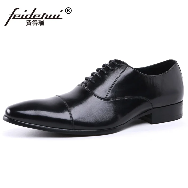 Мужские деловые оксфорды из натуральной кожи с острым носком|flats men|flats shoes menflats |