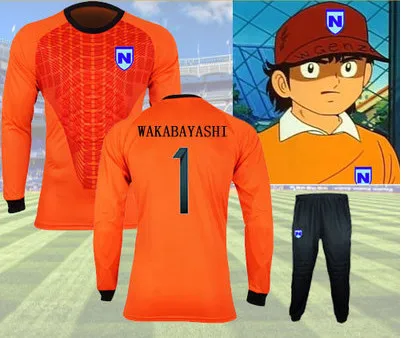 JP Аниме капитан Цубаса японской футбольной команды JFA вратарь Wakabayashi Genzo косплэй футболка трикотаж