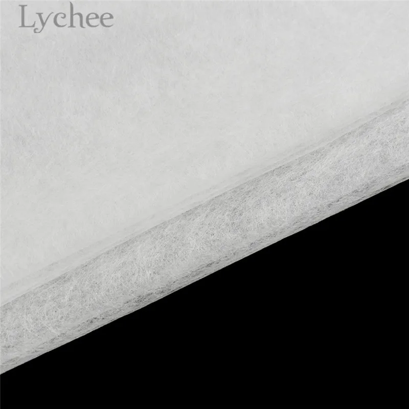 Lychee 1 м x белый подкладочный материал высокое качество утюг на двусторонняя