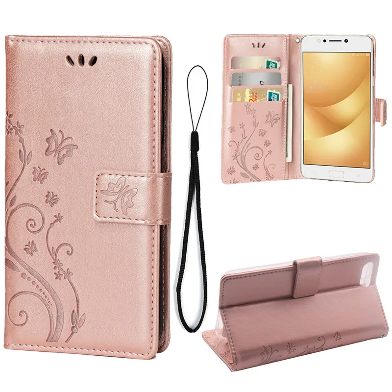 Чехол книжка для телефона с отделениями банковских карт Asus Zenfone 5 5Z ZS620KL ZA550KL ZA554KL