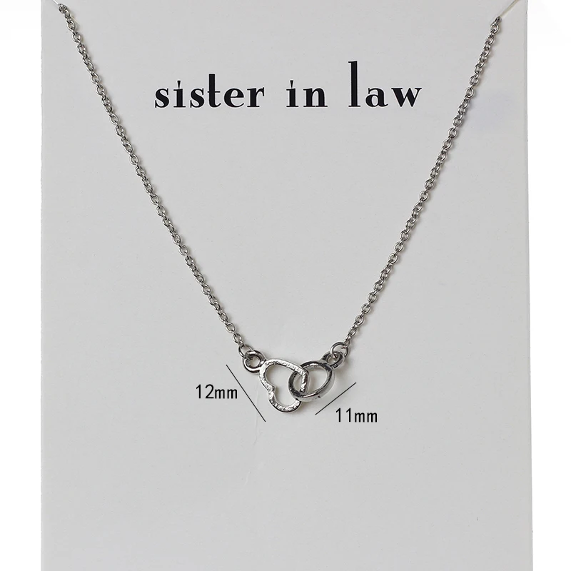 Lucky Eye Hollow Heart Charms Necklace Wish Letters Choker Gold Silver Color Link Chain For Mom Women Jewelry CN72 | Украшения и