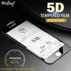 Wolfsay 5D закаленное стекло с полным клеем для iphone 7, защита экрана, высокое качество, полное покрытие для iphone 8, стекло для iphone 8 7