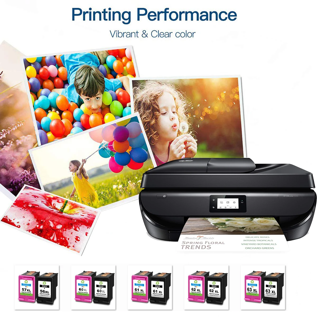 Чернильный картридж для 2 шт. HP 62XL ENVY 5540 5542 5544 5545 5640 5642 5643 5644 5646 5660 | Компьютеры и