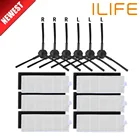 Запчасти для робота-пылесоса ilife A8, a40, a6, a4, a4s, в комплекте Hepa фильтр, боковая щетка, запчасти для пылесоса, 18 шт.лот