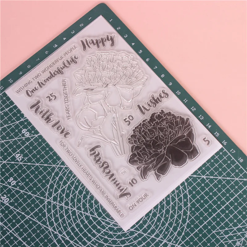 Прозрачные силиконовые штампы металлические для скрапбукинга DIY фотоальбом