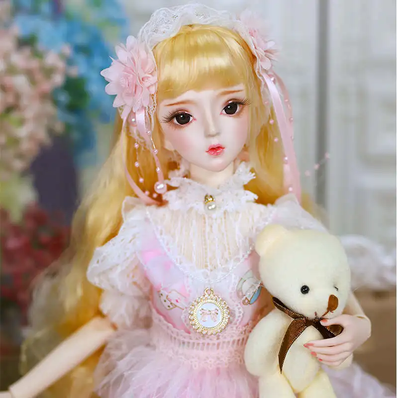 Elena -No bear DBS 1/3 BJD куклы игрушки 62 см DF Мода принцесса куклы шарнирное тело Великолепная одежда и обувь AI YoSD MSD SD набор игрушка подарок DC лати - Цвет: Elena -No bear