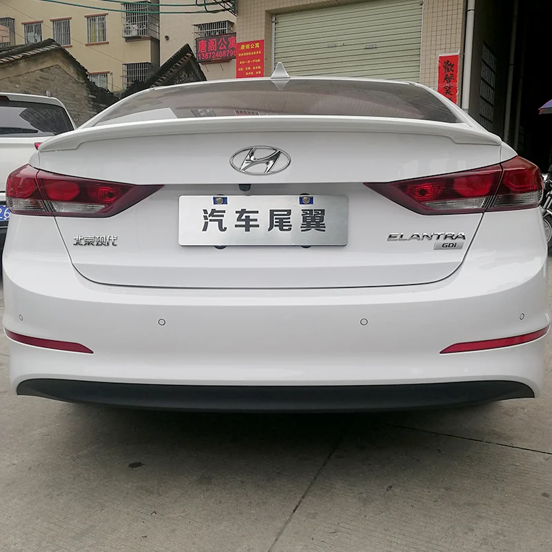 Высококачественный ABS материал для HYUNDAI ELANTRA спойлер заднего крыла автомобиля праймер цвет задний спойлер ELANTRA
