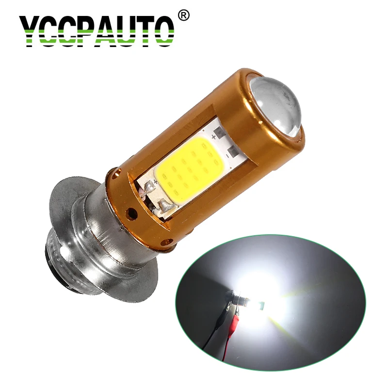 YCCPAUTO 1 шт. H6M PX15D P15D светодиодная фара для мотоцикла лампа дальний/ближний свет 2000