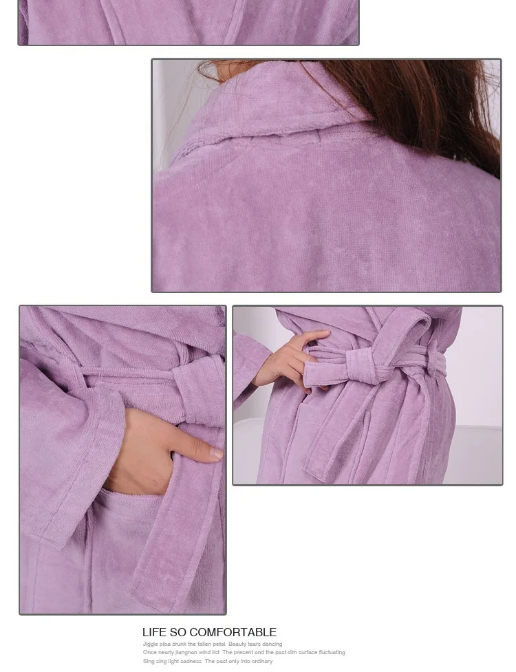 Зимние вельветовые банные халаты из натурального хлопка лидер продаж 2015 года