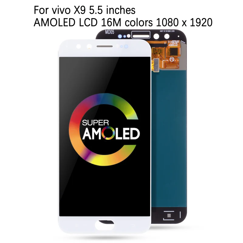 Дисплей для  VIVO X9 LCD в сборе с тачскрином Оригинал 5.5‘’ белый|Экраны для