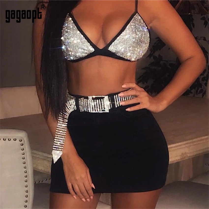 Gagaopt сексуальные полностью Стразы, ремни для женщин, роскошные серебряные широкие пояса, блестящие вечерние пояса для девочек, для ночного клуба, с кристаллами