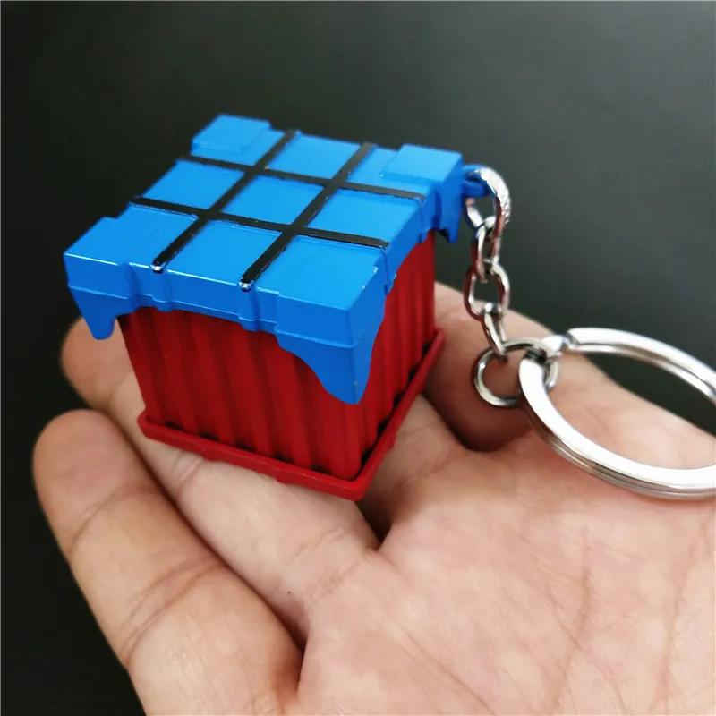 Игровой брелок pubg Airdrop металлическая эмалированная коробка для ключей 10 шт./лот