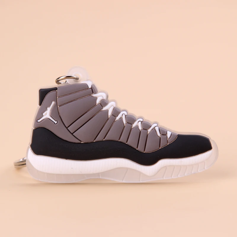 Picture Color11 Мини Jordan 11 брелок обуви Для мужчин Wome/дети c логотипом отличный подарок для баскетбола брелок-кроссовок для ключей ключ держатель porte Clef - Цвет: Picture Color11