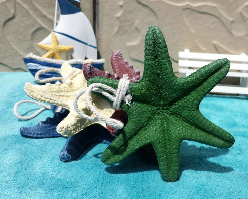 Морская звезда из смолы Морской стиль 13 см шестиугольная искусственная Морская звезда домашнее украшение аквариума стрельба реквизит набор Средиземноморский стиль
