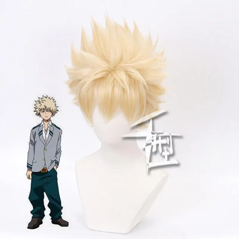 wig 3 JP Аниме Boku no Hero Bakugou Katsuki/Iida Tenya/Todoroki Shouto, костюм для косплея, спортивный костюм My Hero Academy, Топы+ штаны - Цвет: wig 3