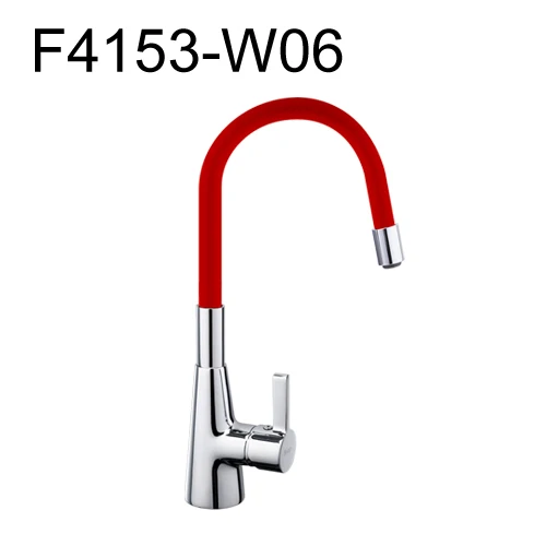 F4153W06 Frap Новое поступление 7 цвет силикагель нос любой направление вращения Кухня кран для горячей и холодной воды, смеситель для кухни Torneira Cozinha F4153 - Цвет: F4153W06