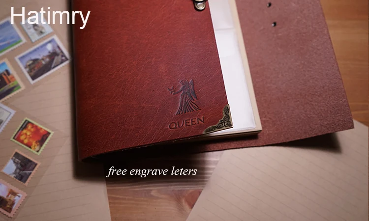 А5 натуральная кожа бизнес путешественник замок блокнот дневник caderno escolar defter binder клип Журнал Блокнот livros sketch book