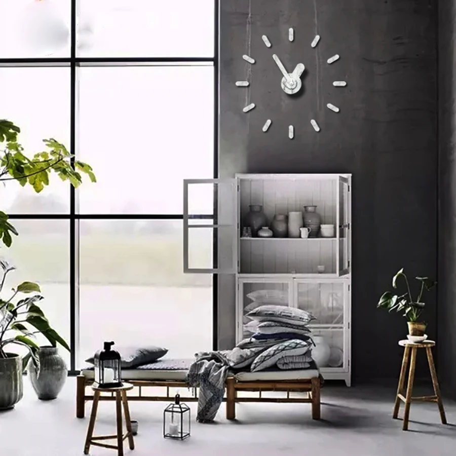 Desiner Diy настенные часы современный дизайн механизм бесшумный стикер бескаркасные