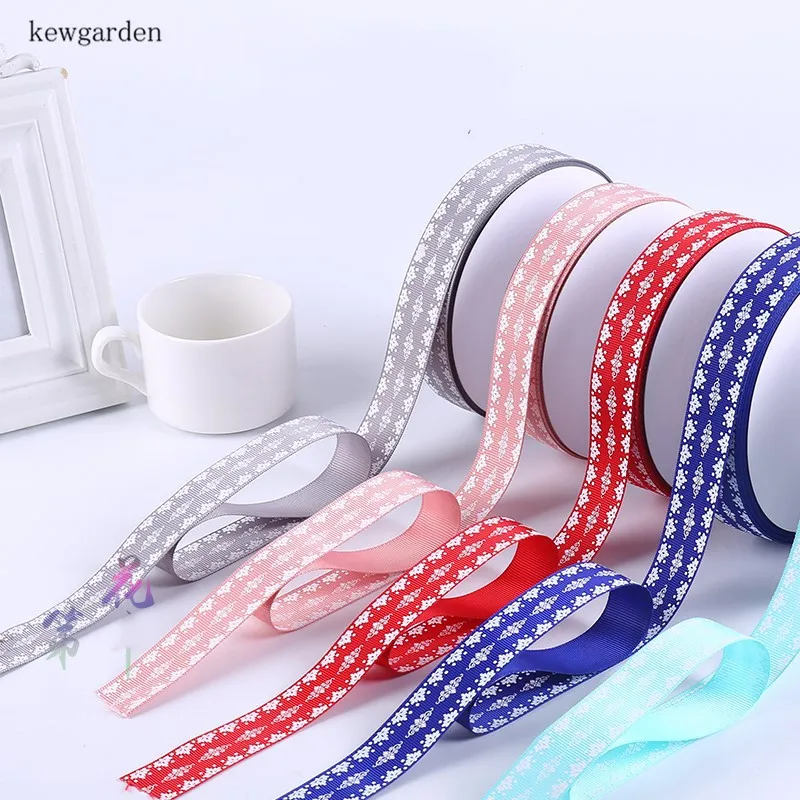 Kewgarden оптовая продажа печатных Grosgrain ленты 25 мм 1 &quotвручную изготовленная лента DIY