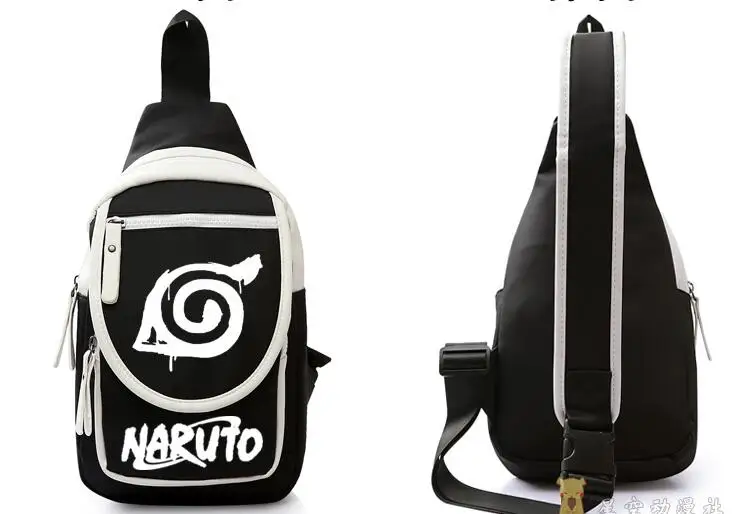 Японская мультяшная Наруто сумка на одно плечо Наклонная Сумка на плечо Uzumaki NARUTO Uchiha Sasuke нагрудная сумка